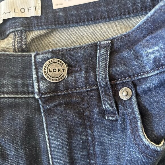 LOFT Made & Loved Skinny Jeans Red Velvet Women Sz 24/00 Office Holiday Preppy - Picture 4 of 16